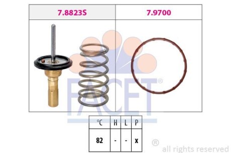 Термостат Toyota Verso s 1.33 (nsp120_) (10-16) FACET 7.8823