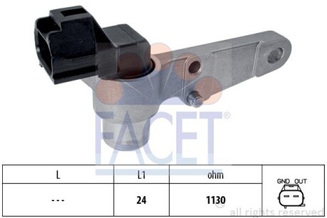 Датчик оборотов коленвала Toyota Camry 2.2 (sxv20_) (96-01) FACET 9.0264