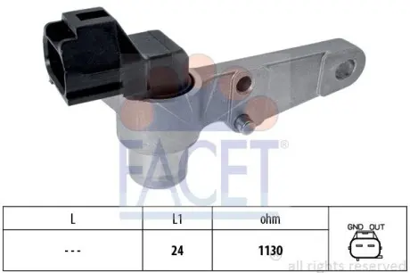 Датчик обертів колінвала Toyota Camry 2.2 (sxv20_) (96-01) FACET 9.0264 (фото 1)