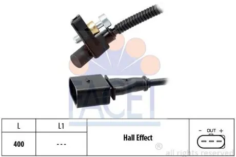 Датчик положения коленвала Skoda Fabia/VW Polo 1.4-1.6 01-> FACET 9.0447
