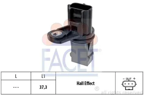 Датчик обертів колінвалу Ford Tourneo connect 1.8 16v (02-13) FACET 9.0498