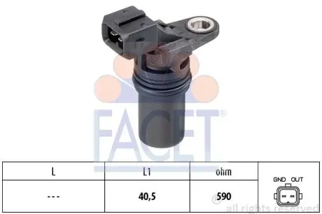Датчик обертів колінвала Master/Vivaro/Clio III 1.5/1.9/2.5dCi FACET 9.0539