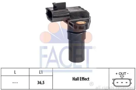 Датчик обертів коленвала Citroen DS4 1.6 hdi 110 (11-15) FACET 9.0649