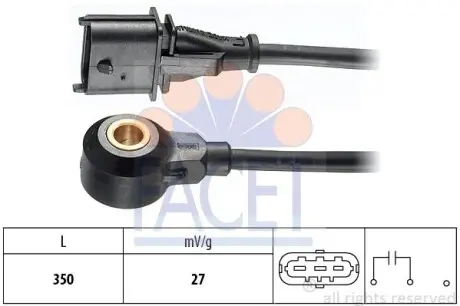 Датчик детонації Opel Vectra C 2.2 (03-) FACET 9.3074