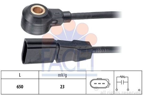 Датчик детонації Audi A6 3.0 (04-06) FACET 9.3162