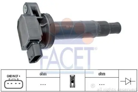 Котушка запалювання Toyota Prius 1.5 (nhw2_) (03-09) FACET 9.6359