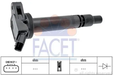 Катушка зажигания Toyota Verso s 1.33 (nsp120_) (10-16) FACET 9.6437
