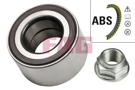 Подшипник предназначен для монтажа на ступицу, шариковый, с элементами монтажа. FAG 713 6177 40