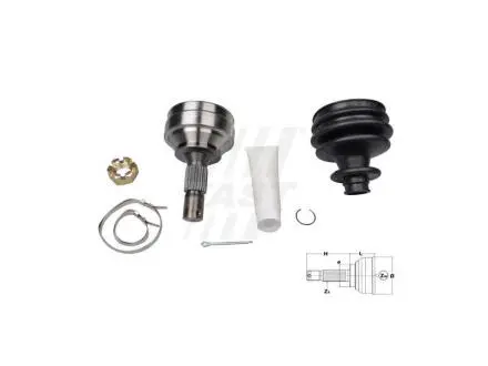 Шрус зовнішній Peugeot Partner / Citroen Berlingo 1.6 HDI (08-) FAST FT25089K
