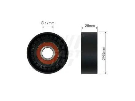 Ролик натяжний ременя генератора Fiat Linea (07-)/Opel Astra J,H,Corsa C,D/CIitroen Berlingo (08-),C3 (03-,09-),C4,C5 FAST FT44539