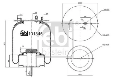 Сильфон пневматичної підвіски FEBI BILSTEIN 101345