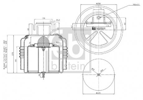 Пневмоподушка FEBI BILSTEIN 102551