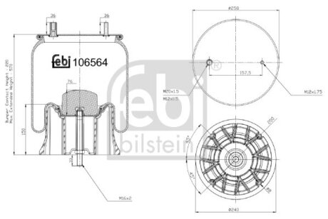 Пневмоподушка FEBI BILSTEIN 106564