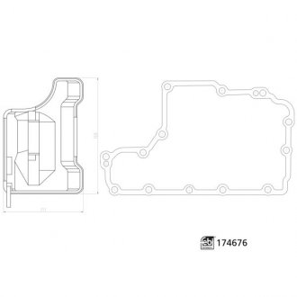 Фільтр АКПП Opel Combo 1.3-1.7D 94- FEBI BILSTEIN 174676