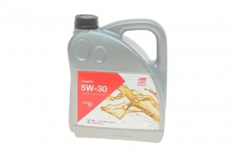 Олива Longlife 5W30 (4L) (GM Dexos 2/MB 229,51/229,52/VW 502 00/505 00/505 01) FEBI BILSTEIN 32942