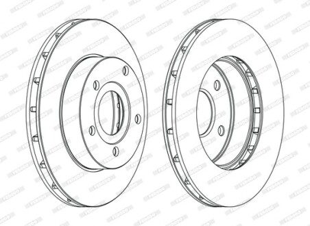 Диск тормозной FERODO DDF1169C