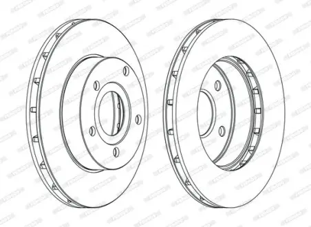 Диск гальмівний FERODO DDF1169C