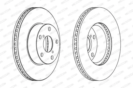 Тормозной диск FERODO DDF1216C