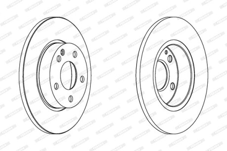 Диск тормозной FERODO DDF1219C