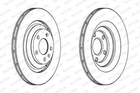 Диск тормозной FERODO DDF1240C