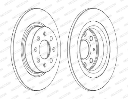 Диск гальмівний FERODO DDF1299C