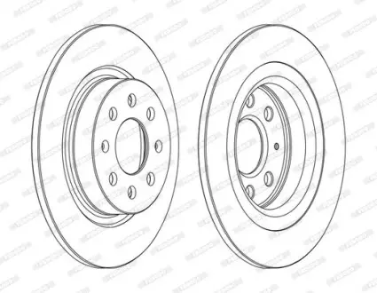 Диск гальмівний FERODO DDF1299C
