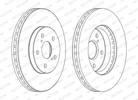 Тормозной диск FERODO DDF1446C