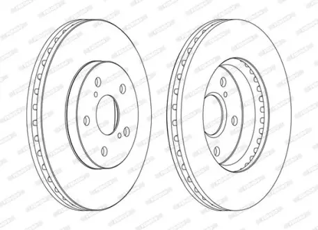 Тормозной диск FERODO DDF1446C