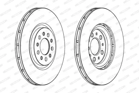 Гальмівний диск FERODO DDF1455C1