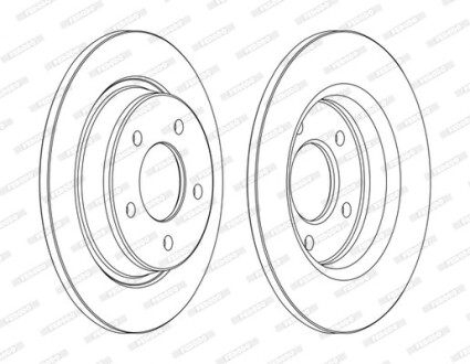 Гальмівний диск FERODO DDF1546C