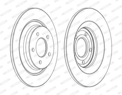 Диск тормозной FERODO DDF1547C