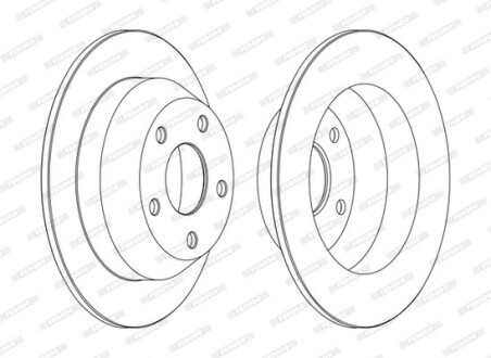 Диск тормозной FERODO DDF1553C