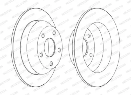 Диск тормозной FERODO DDF1553C