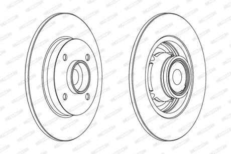 Тормозной диск с подшипником FERODO DDF15601