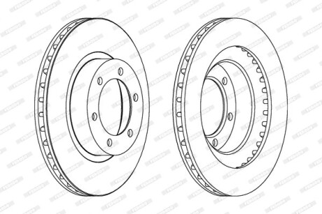 Тормозной диск FERODO DDF1594C