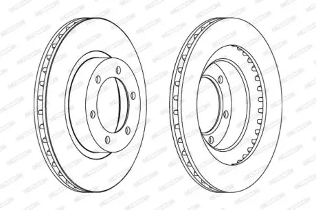 Тормозной диск FERODO DDF1594C