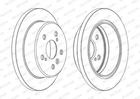Тормозной диск FERODO DDF1598C