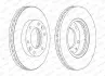 Диск тормозной FERODO DDF1612C (фото 1)