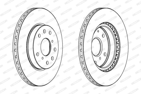 Диск тормозной FERODO DDF1620C