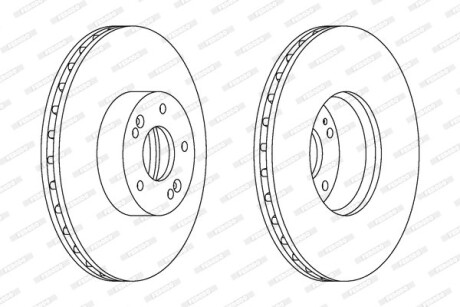 Гальмівний диск FERODO DDF1631C-1
