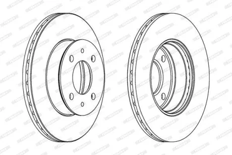 Диск гальмівний FERODO DDF1632C