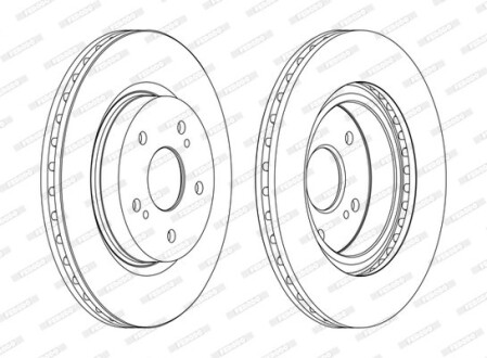 Тормозной диск FERODO DDF1635C