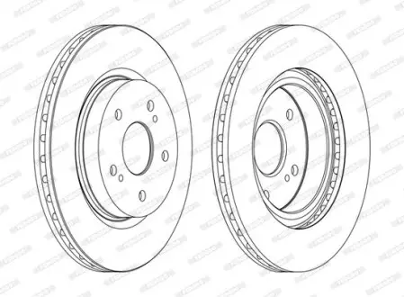 Гальмівний диск FERODO DDF1635C