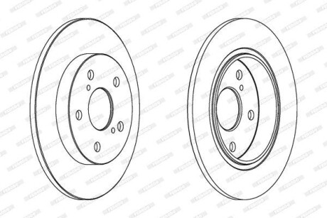 Тормозной диск FERODO DDF1645C