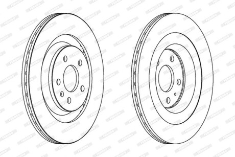 Диск тормозной FERODO DDF1667C