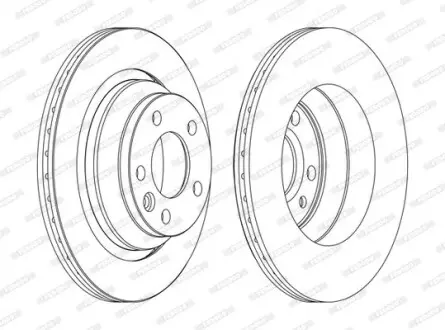 Диск тормозной FERODO DDF1698C
