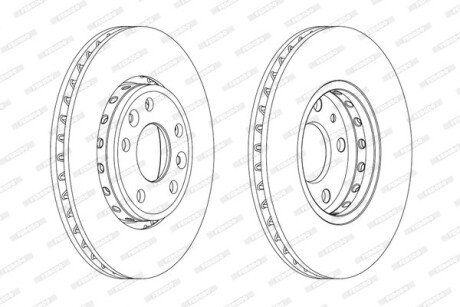 Тормозной диск FERODO DDF1726C