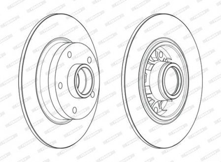 Тормозной диск FERODO DDF1730-1