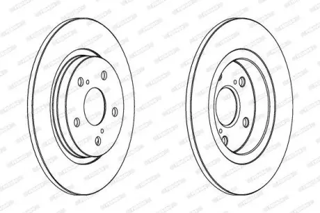 Тормозной диск FERODO DDF1755C