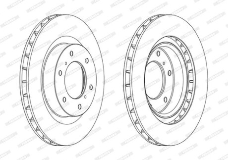 Гальмівний диск FERODO DDF1757C